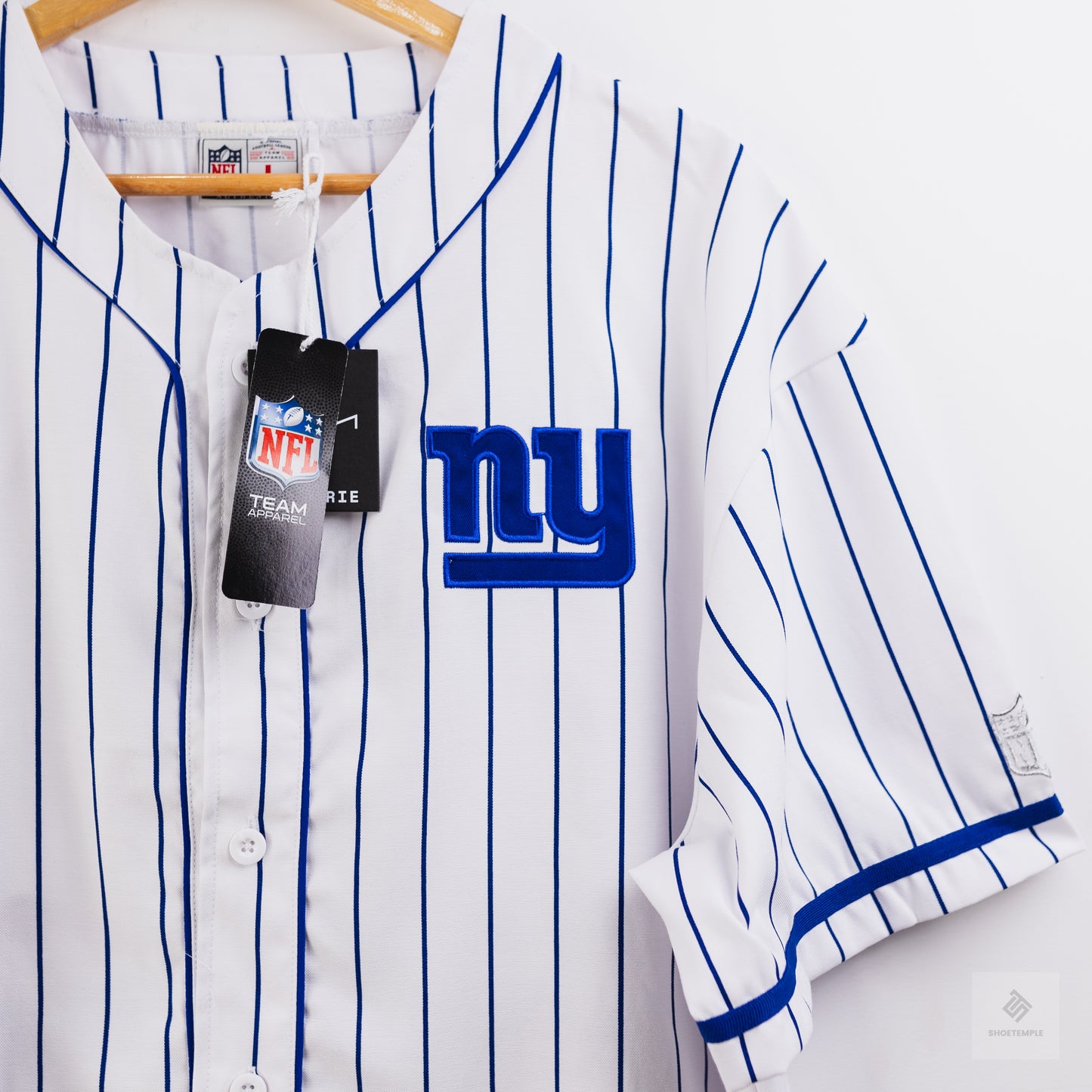 NFL Super Bowl Baseball Shirt - LCN NFL Pinstripe/NY