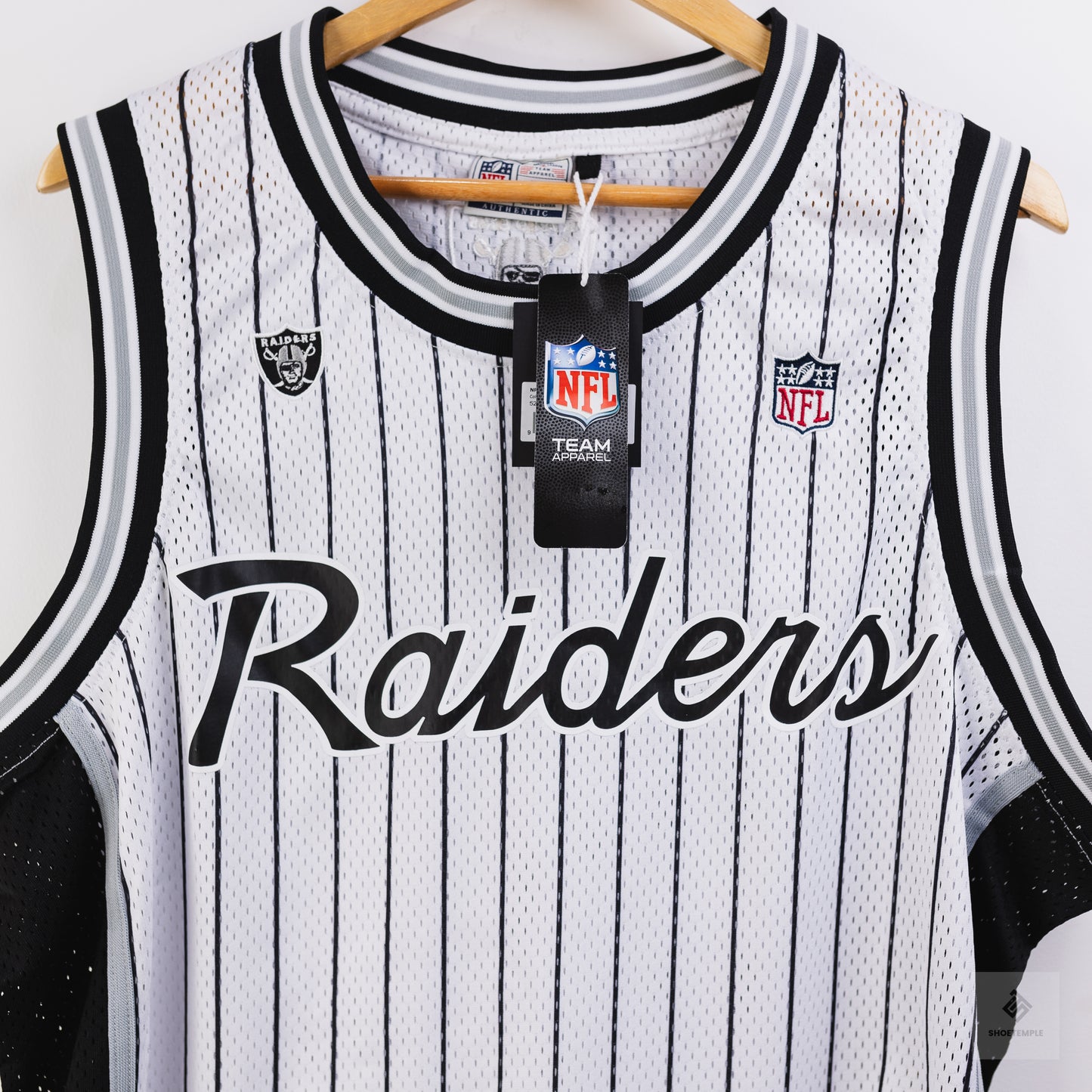 NFL Mesh Tank - LCN NFL Raiders Pinstripe White