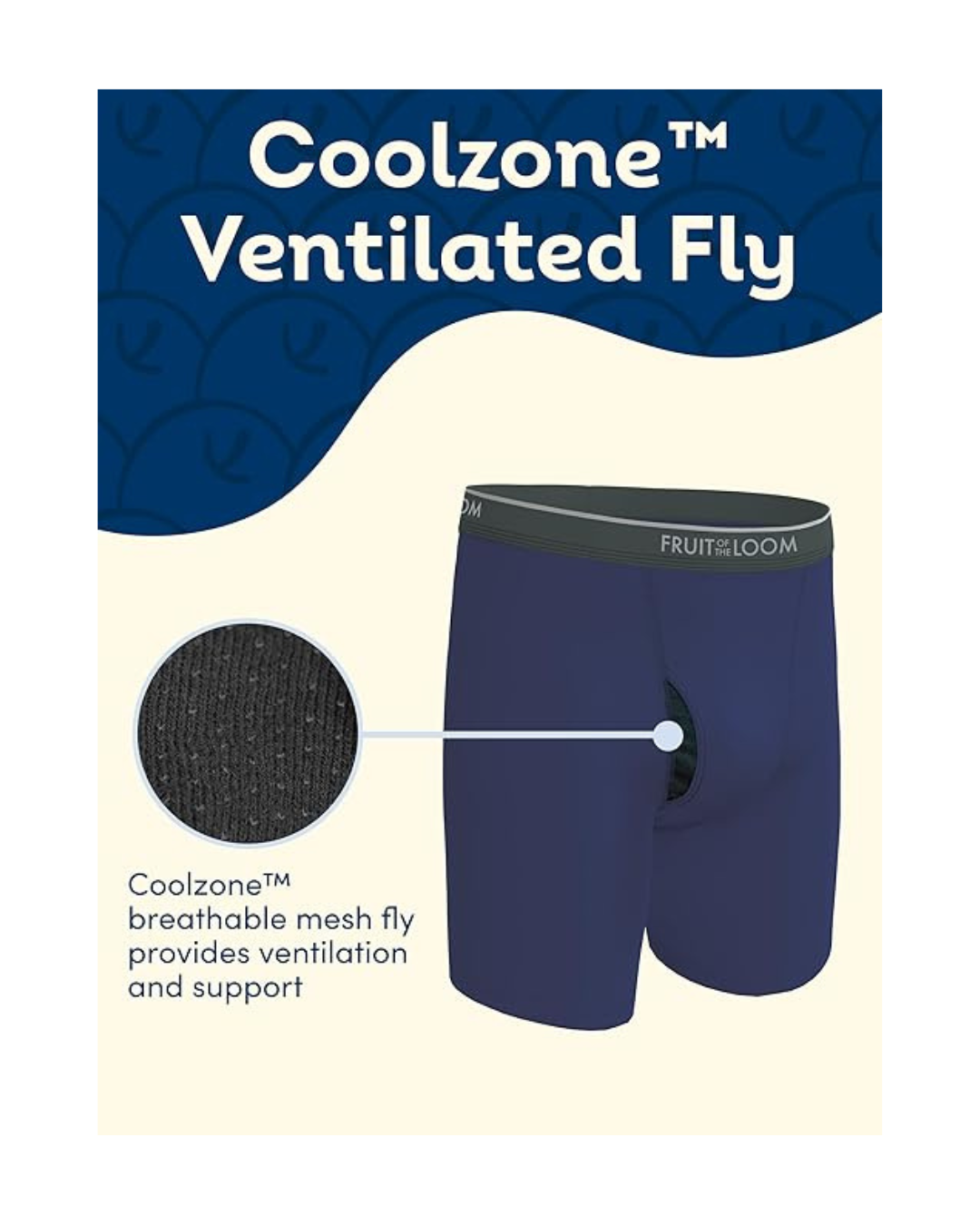 Fruit of the Loom mens Coolzone Boxer Briefs, Moisture Wicking & Breathable, Assorted Color Multipacks 7 in a pack.