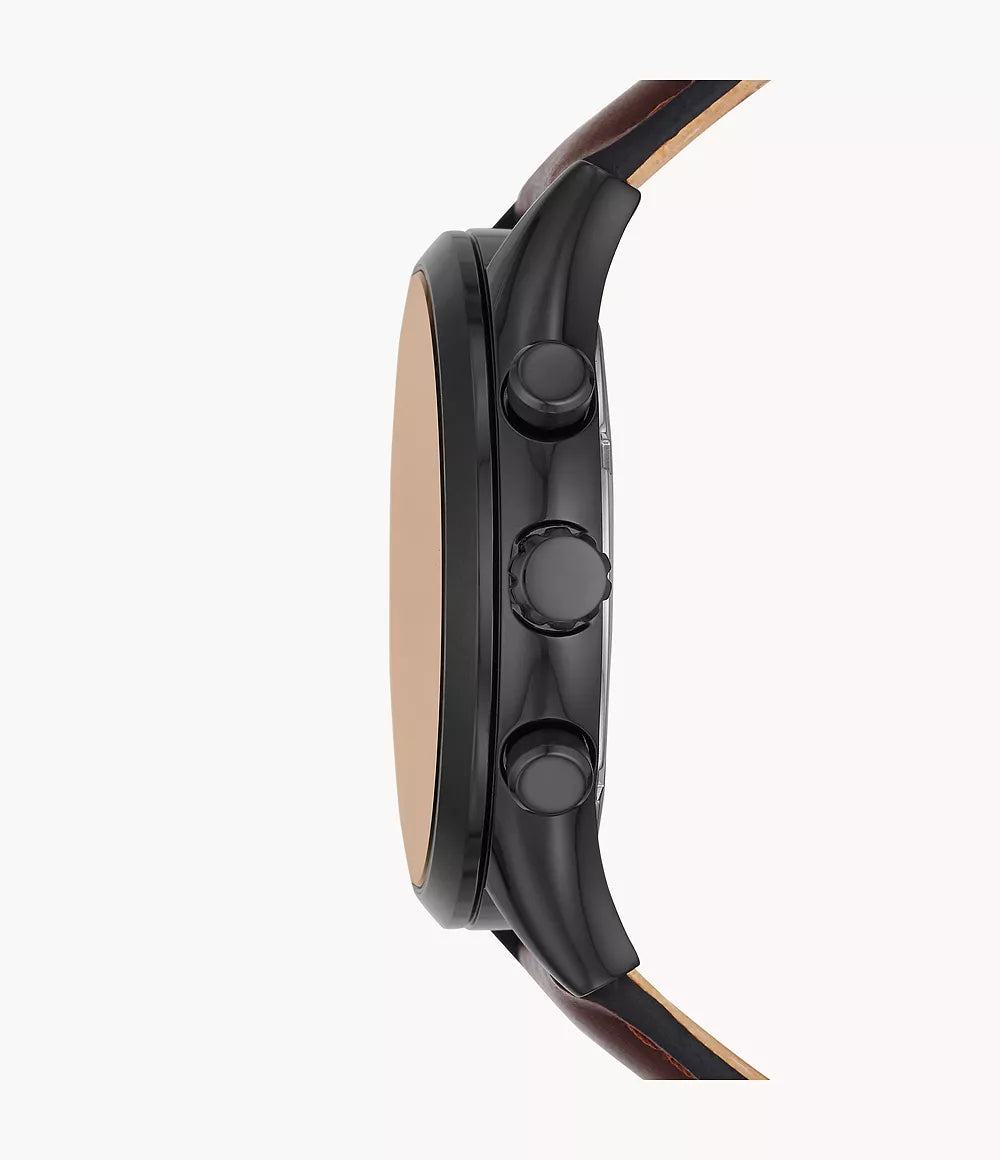 Fenmore Multifunction Brown Leather Watch