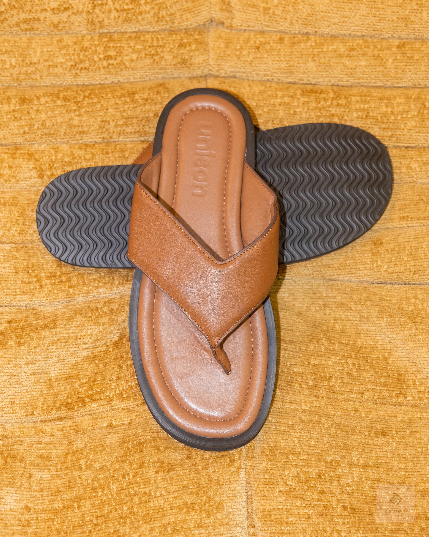 Unison Trent Leather Thong is a luxe leather sandal