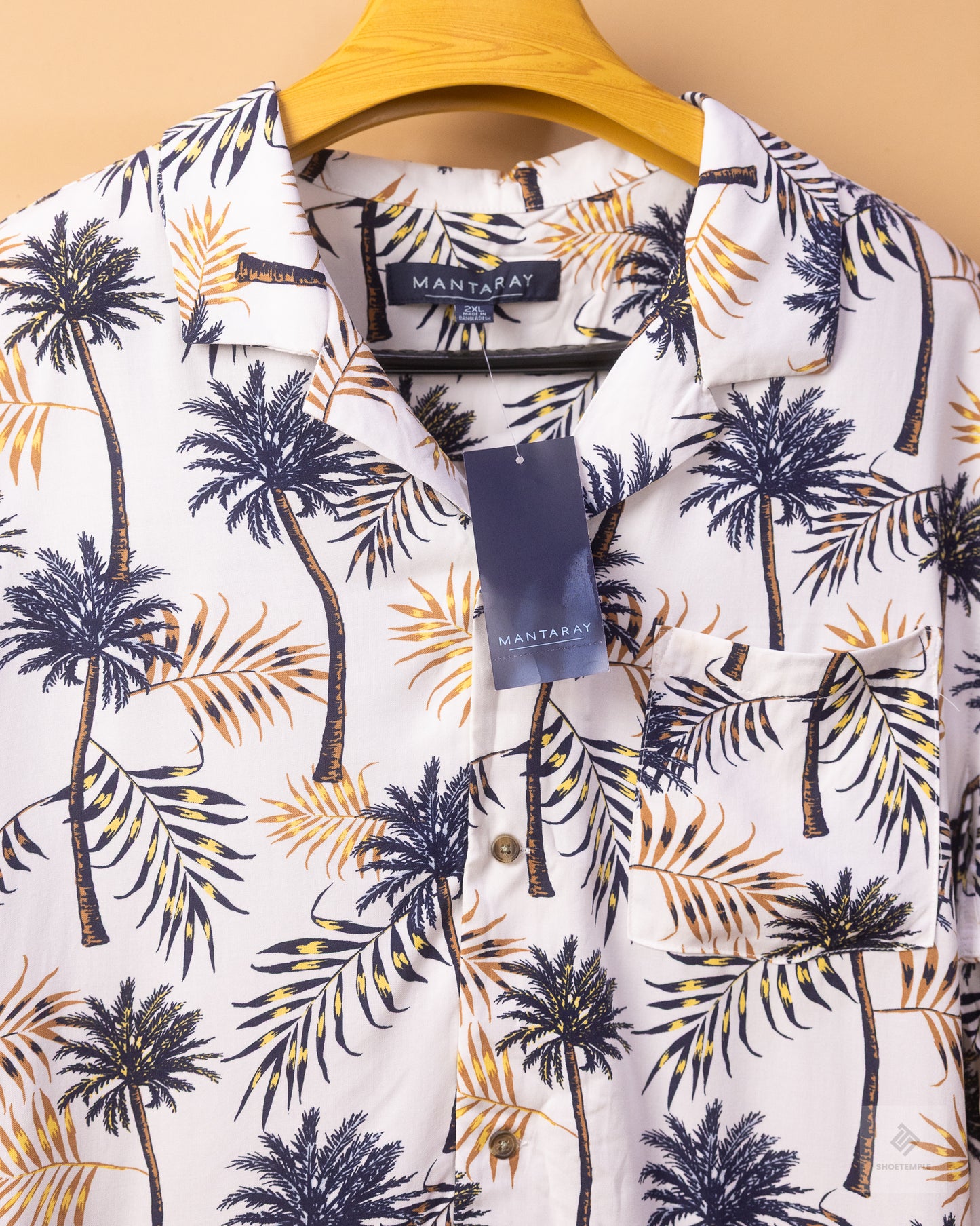 Mantaray Short Sleeve Casual Coconut Print Shirt