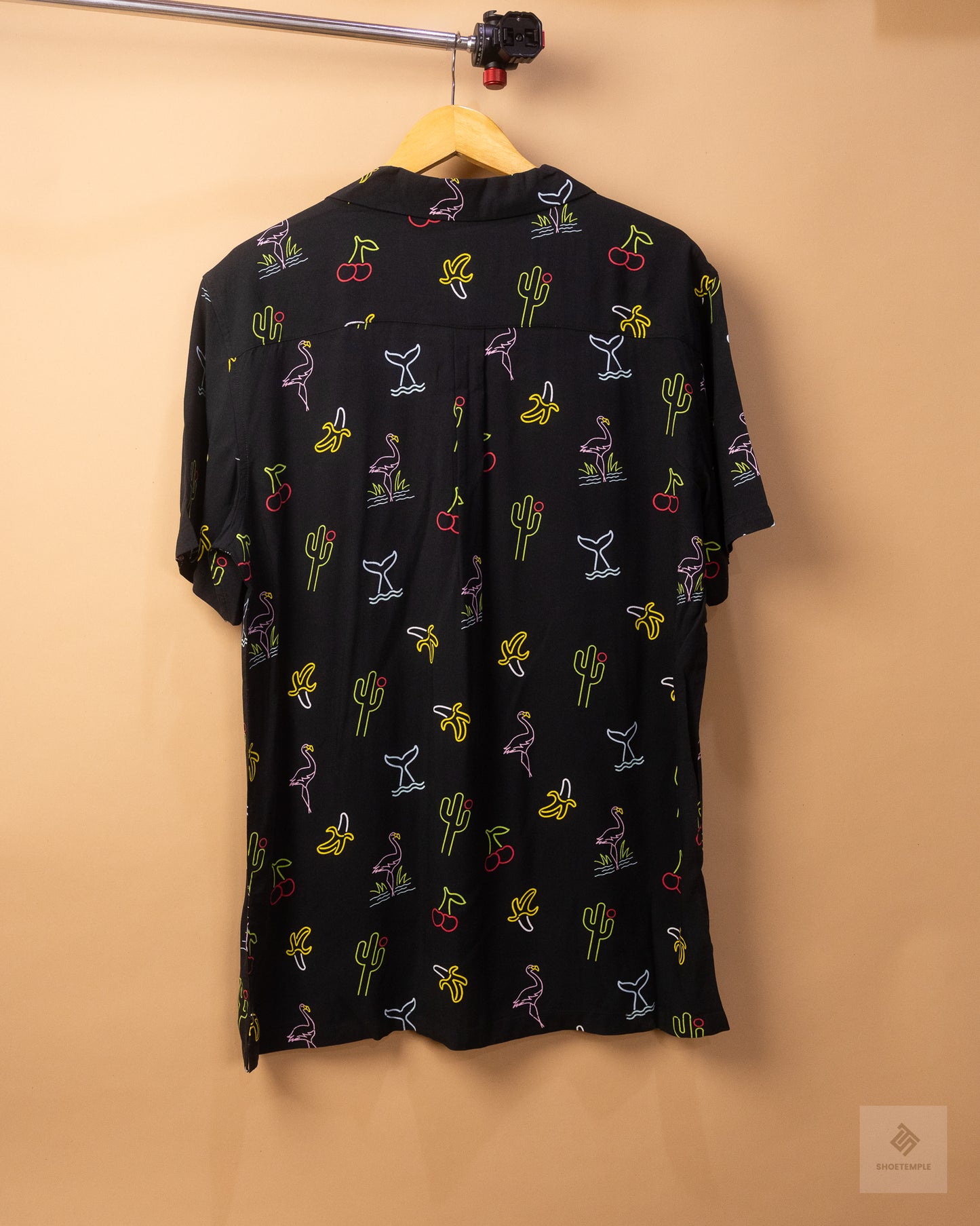 Mantaray Neon Light Print Short Sleeve Shirt