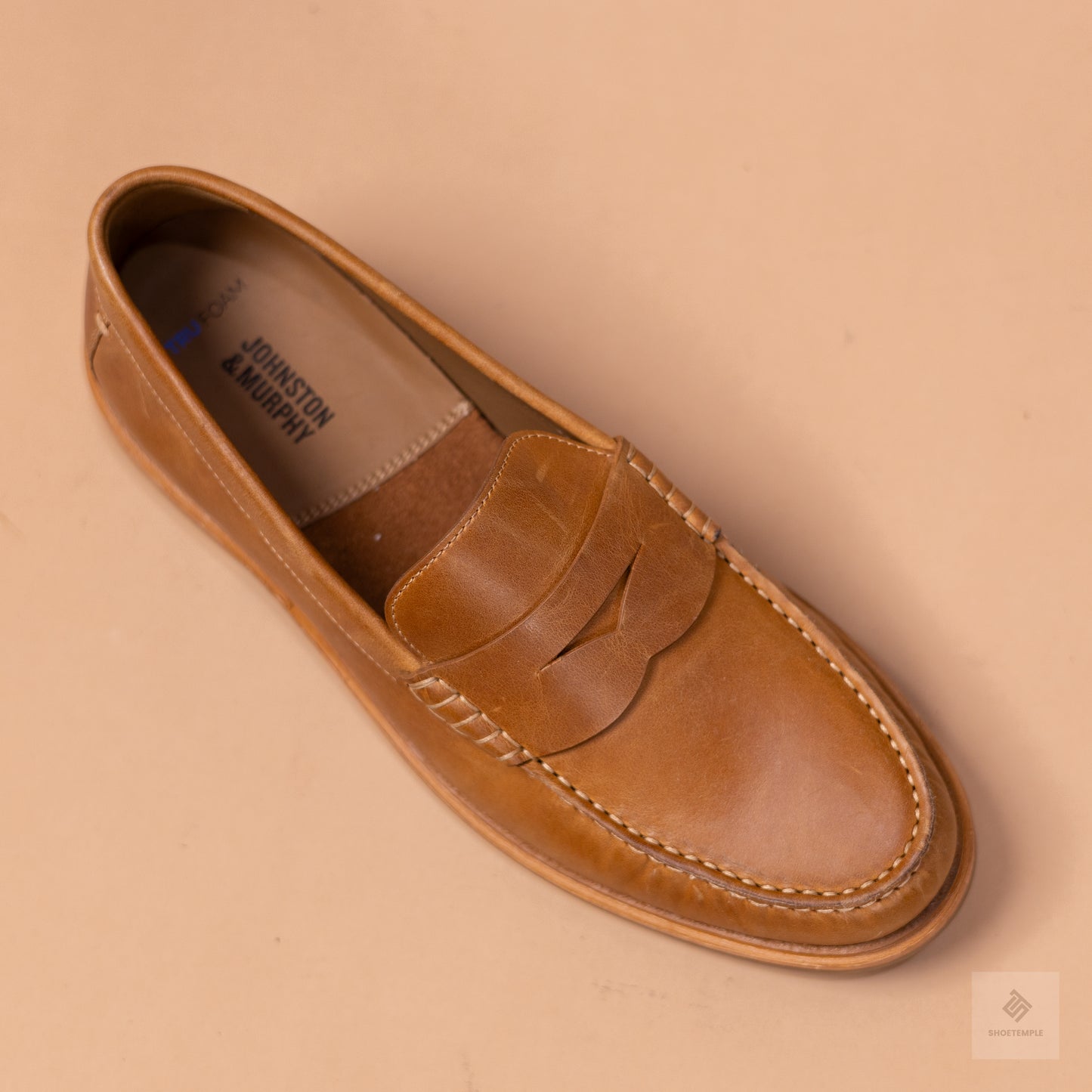 Johnston And Murphy Penny Loafer - Tan Brown
