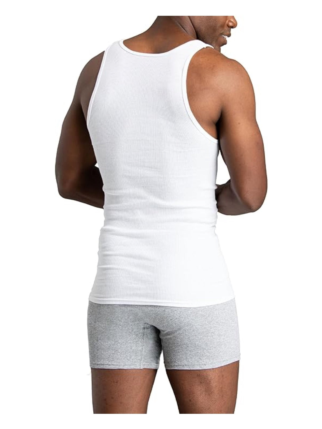 6 Pack Fruit of the Loom Men's Sleeveless Moisture Wicking Singlets