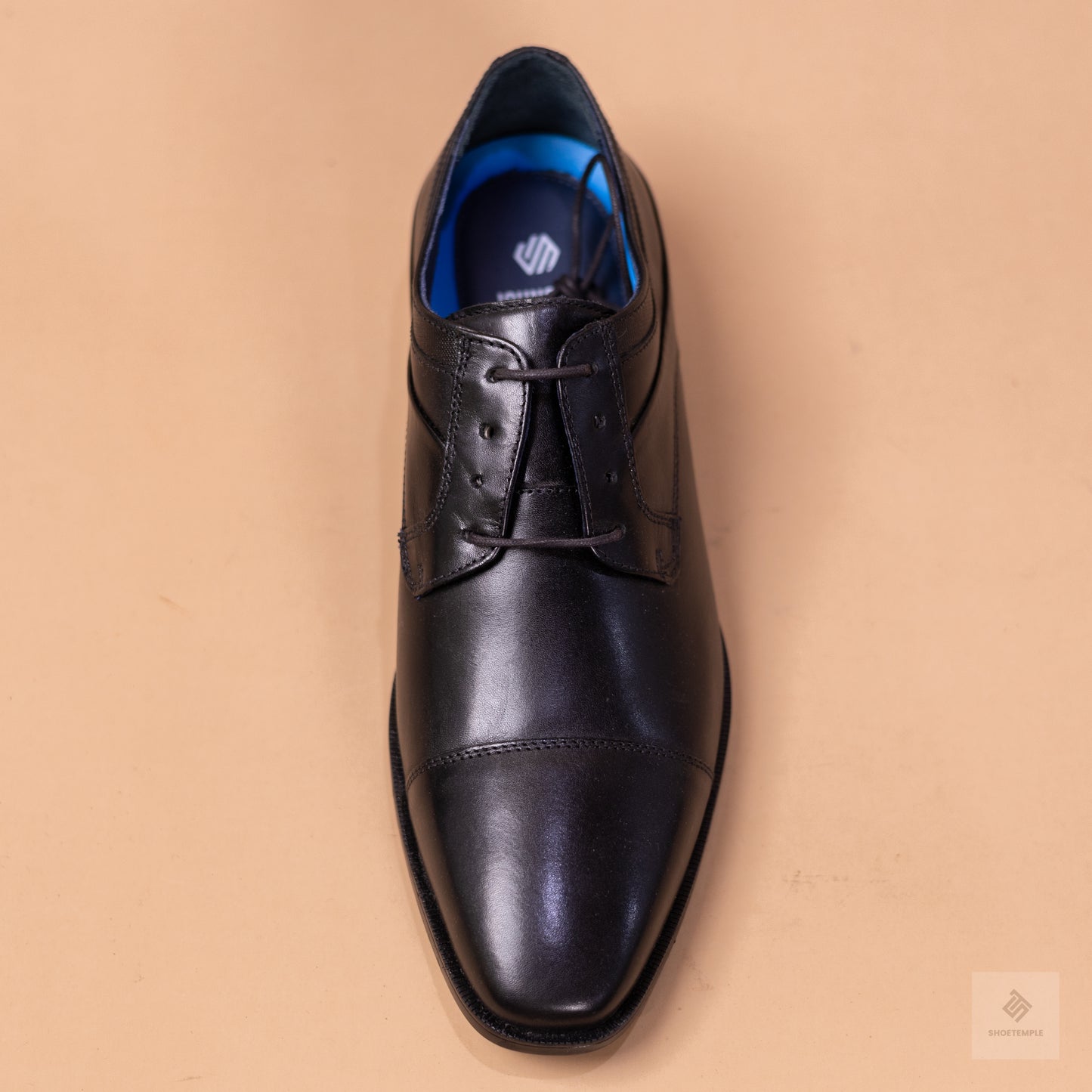 Johnston and Murphy Cap Toe Shoes - Black