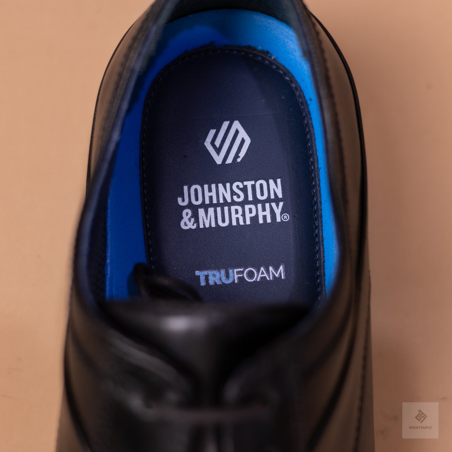 Johnston and Murphy Cap Toe Shoes - Black