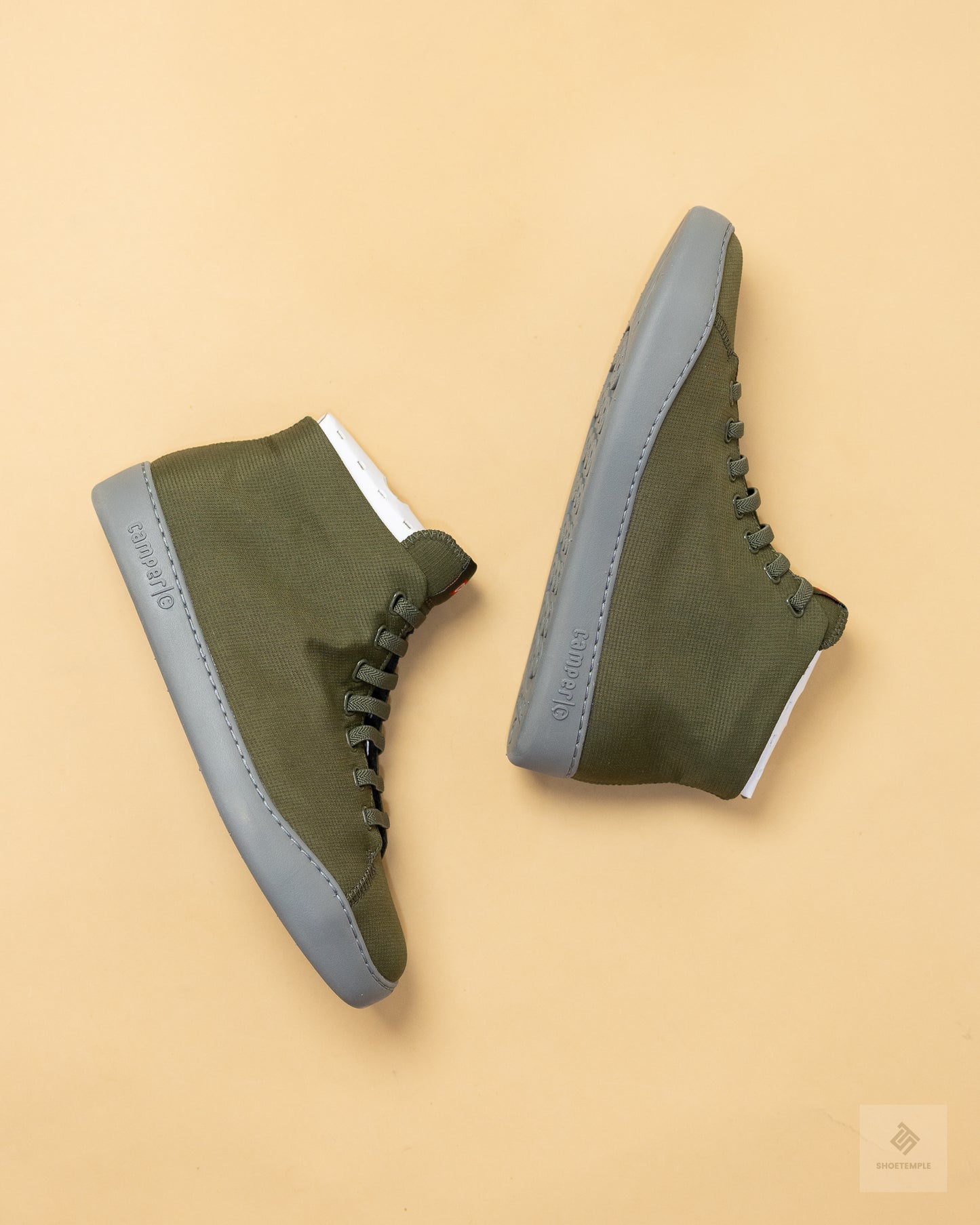 Camper Peu Touring High-Top Sneaker – Olive Green