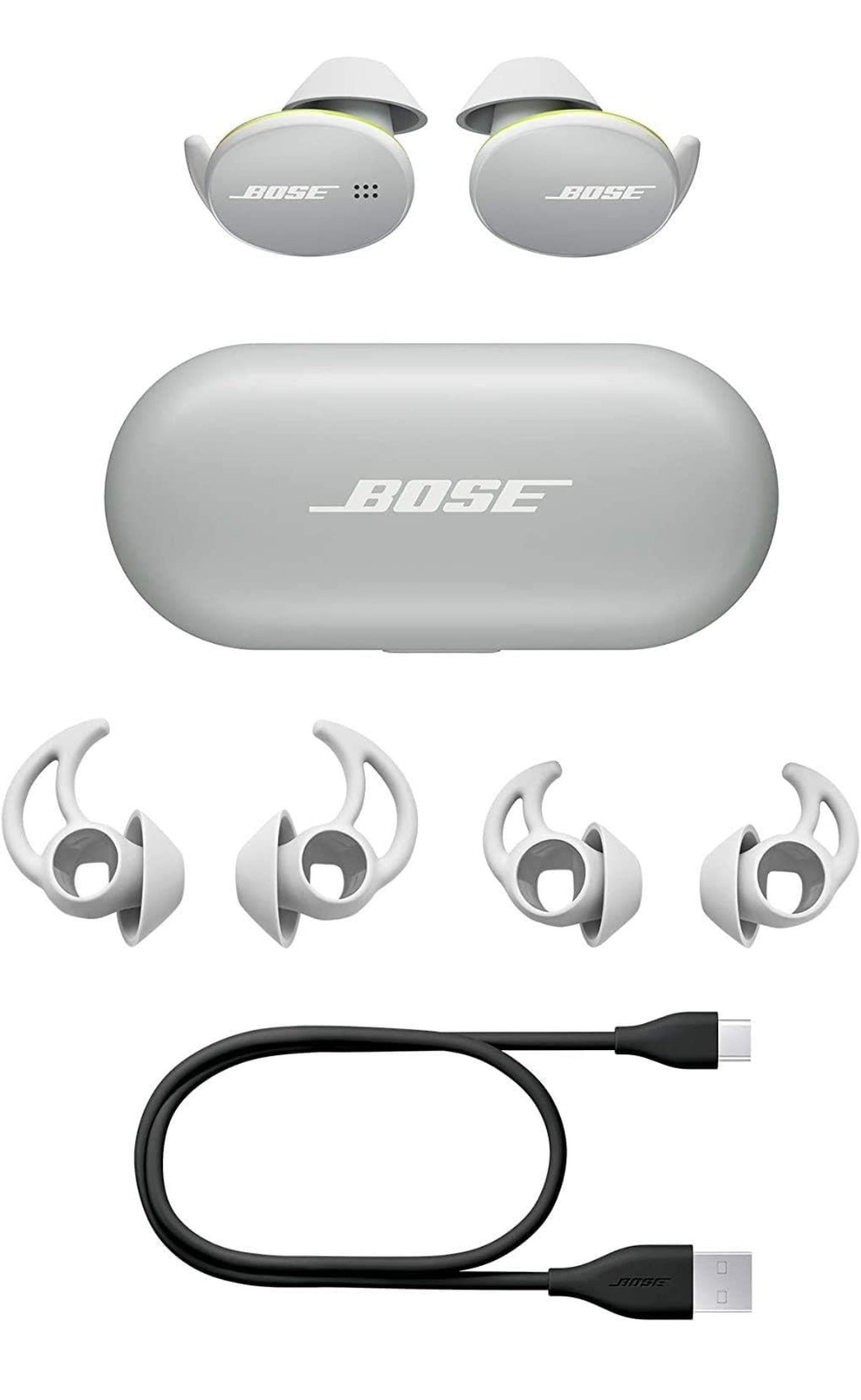 Bose Sport Earbuds - True Wireless Earphones - Bluetooth In Ear Headphones For Workouts And Running, Glacier White.