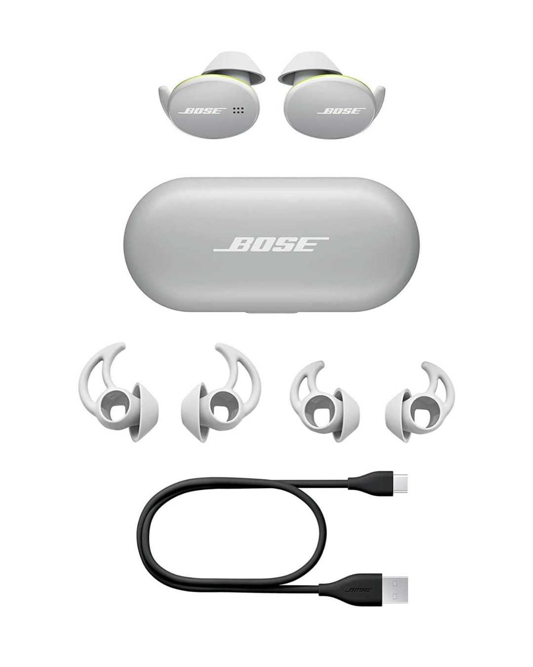 Bose Sport Earbuds - True Wireless Earphones - Bluetooth In Ear Headphones For Workouts And Running, Glacier White.