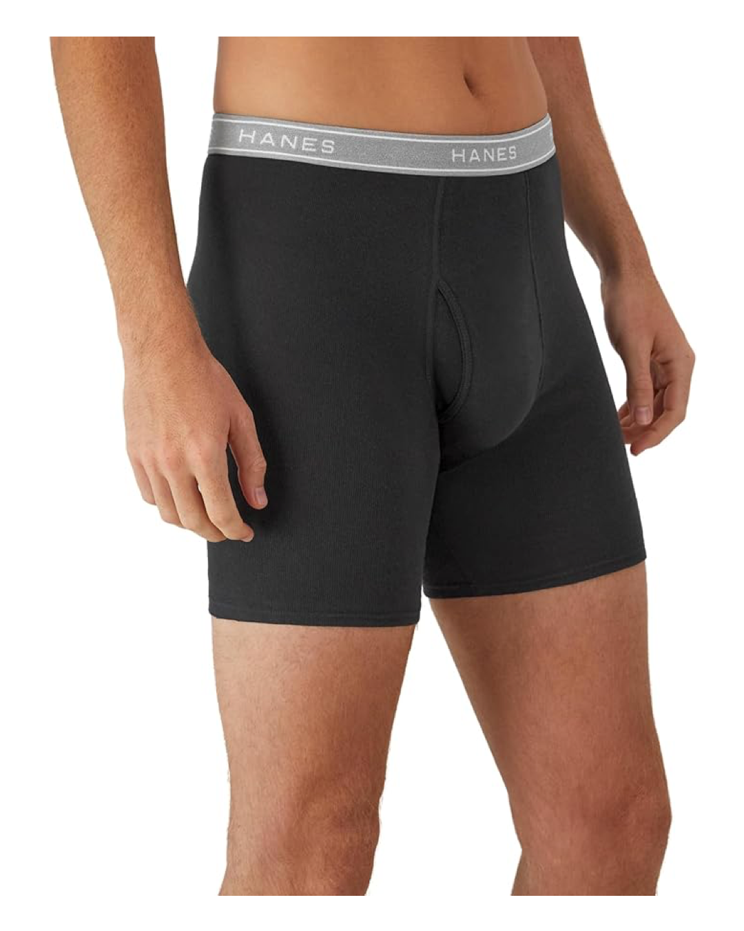 Hanes Men's Underwear 6 Pack Boxer Briefs Pack, Cool & Breathable Cotton Moisture-Wicking Underwear for Men, No Ride Up