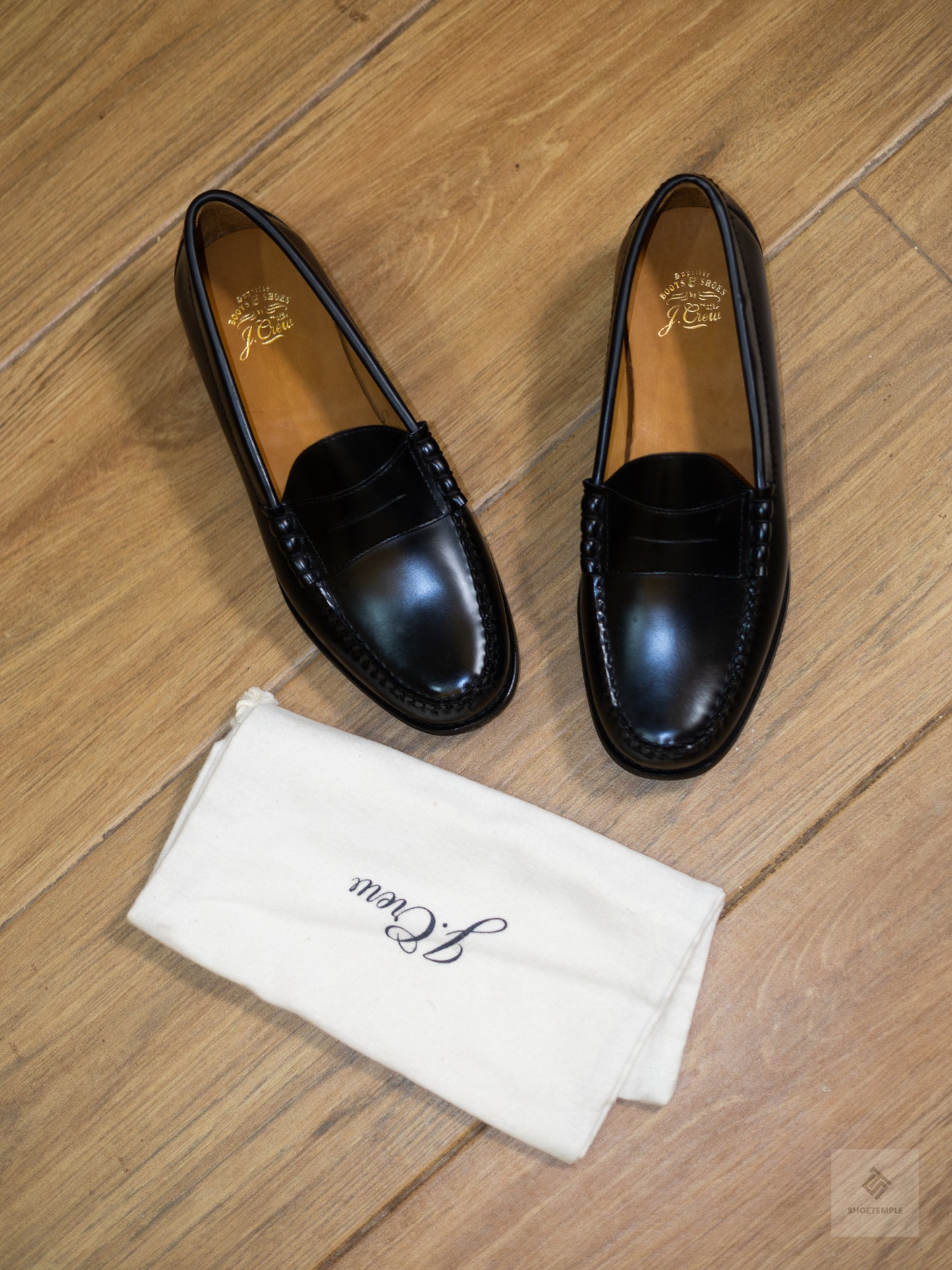 J.Crew Leather Penny Loafer Black