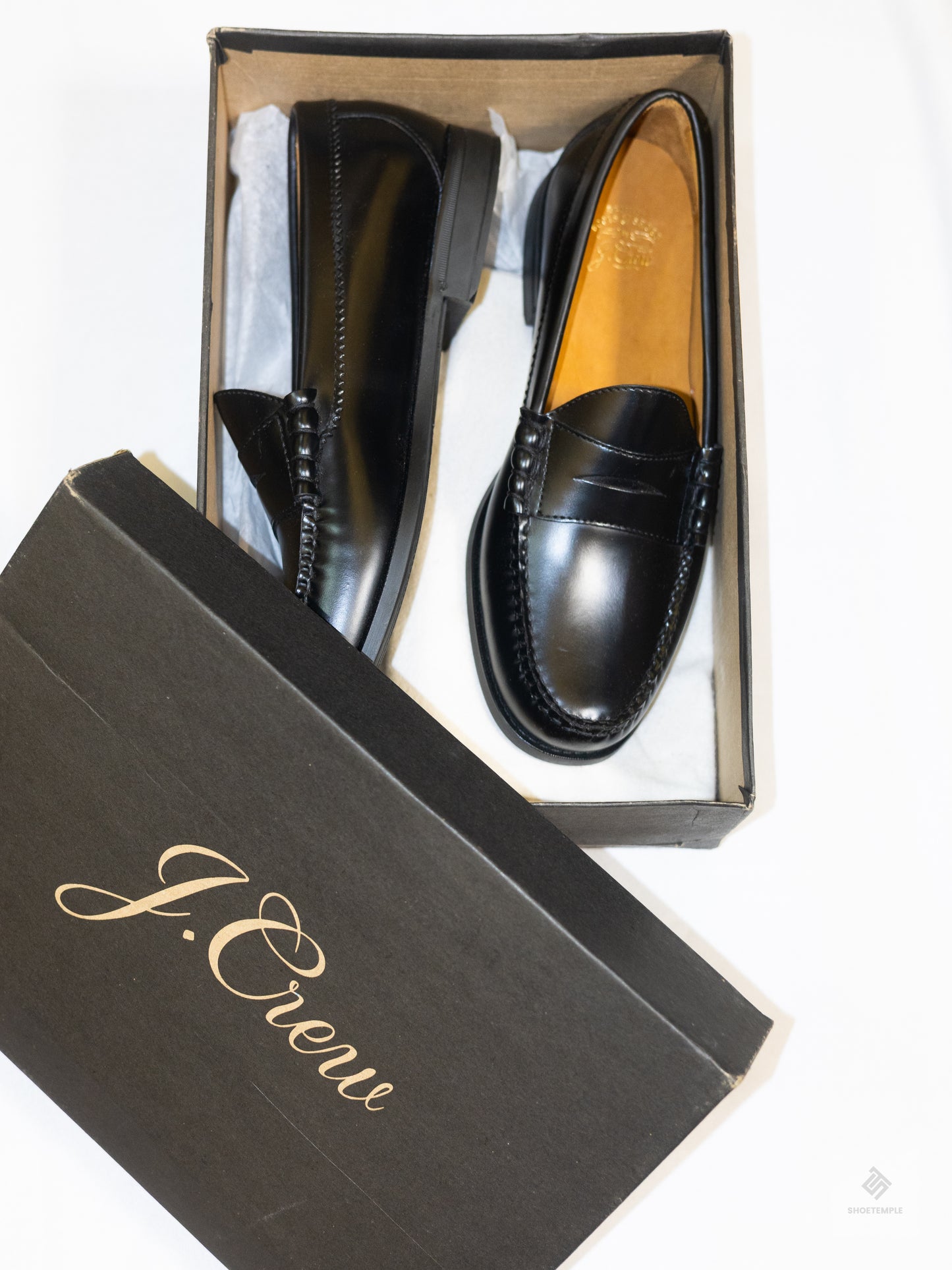 J.Crew Leather Penny Loafer Black