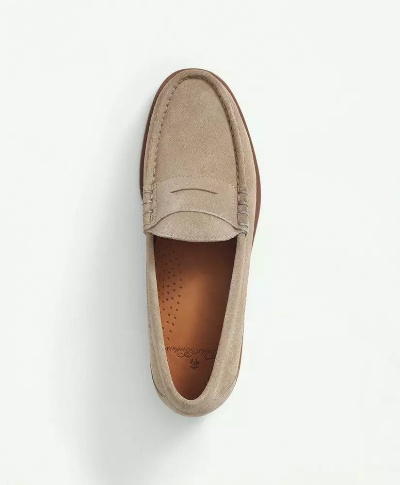 Brooks Brothers Suede Penny Loafers