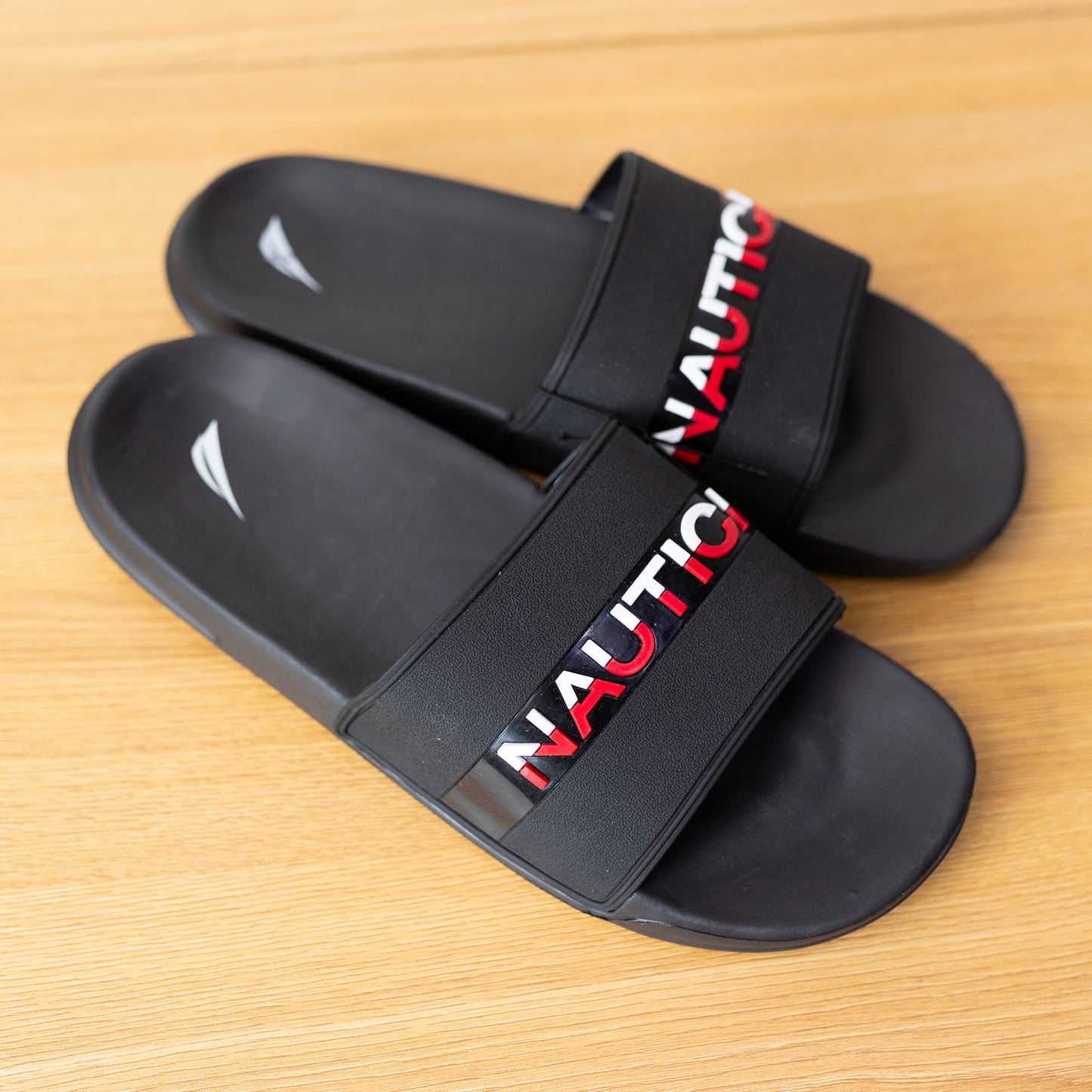 Nautica Stono 2 Slides Stripe Black