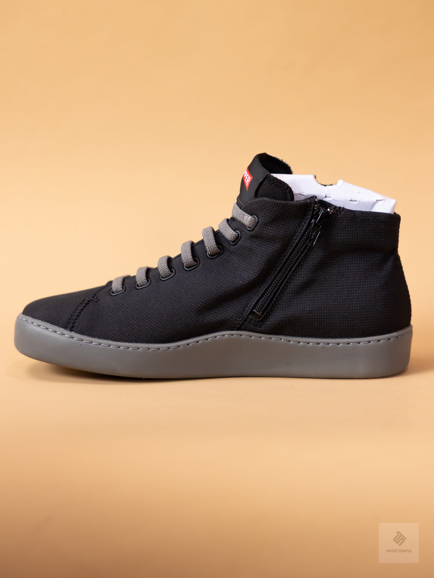 Camper Peu Touring Black Textile Sneaker Boots for Men.