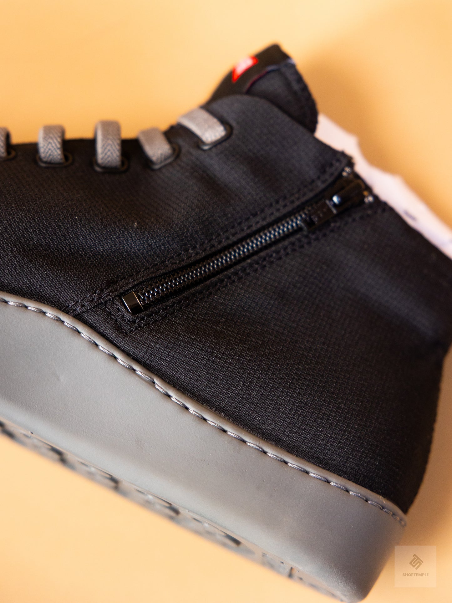 Camper Peu Touring Black Textile Sneaker Boots for Men.