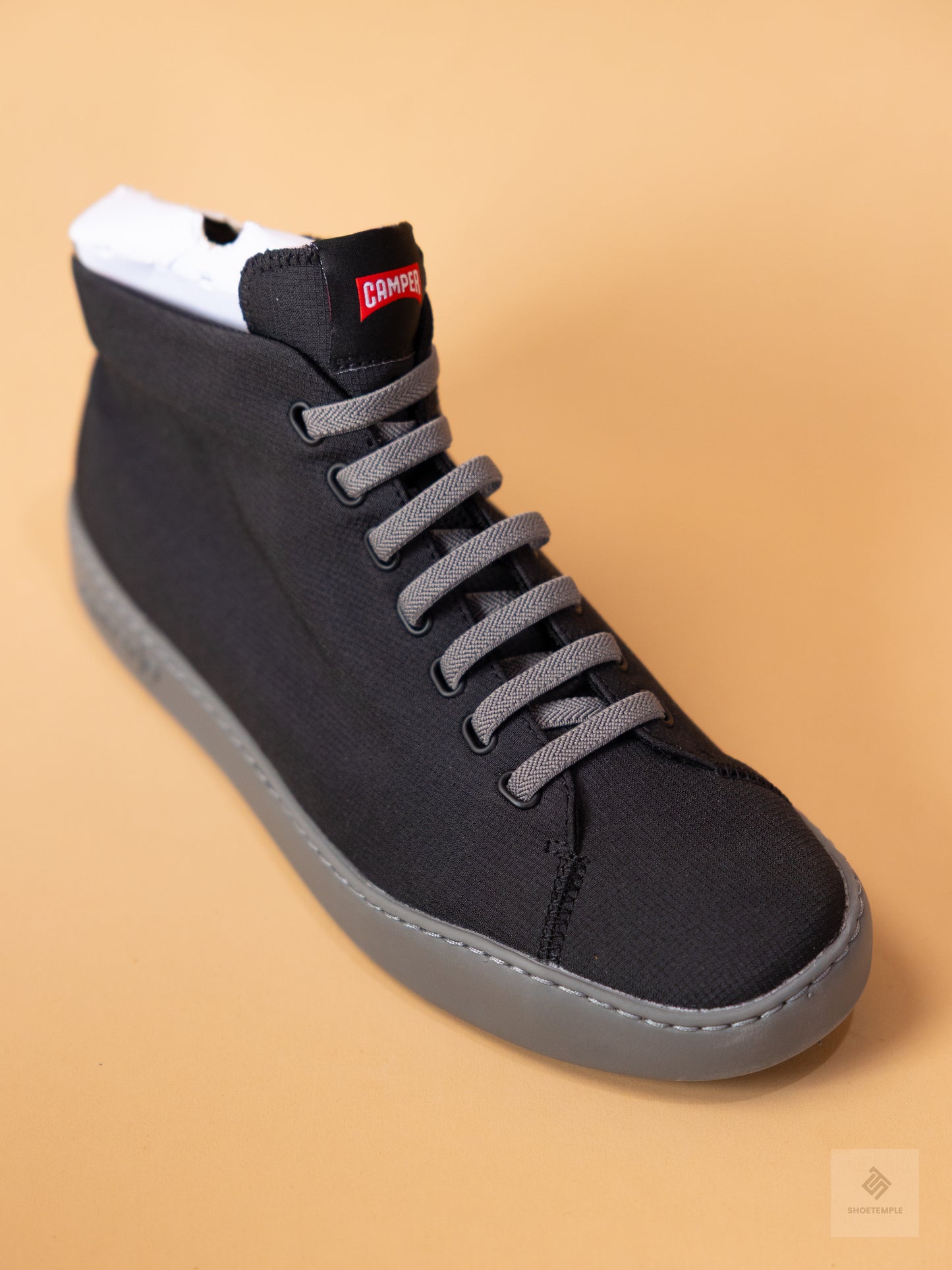 Camper Peu Touring Black Textile Sneaker Boots for Men.