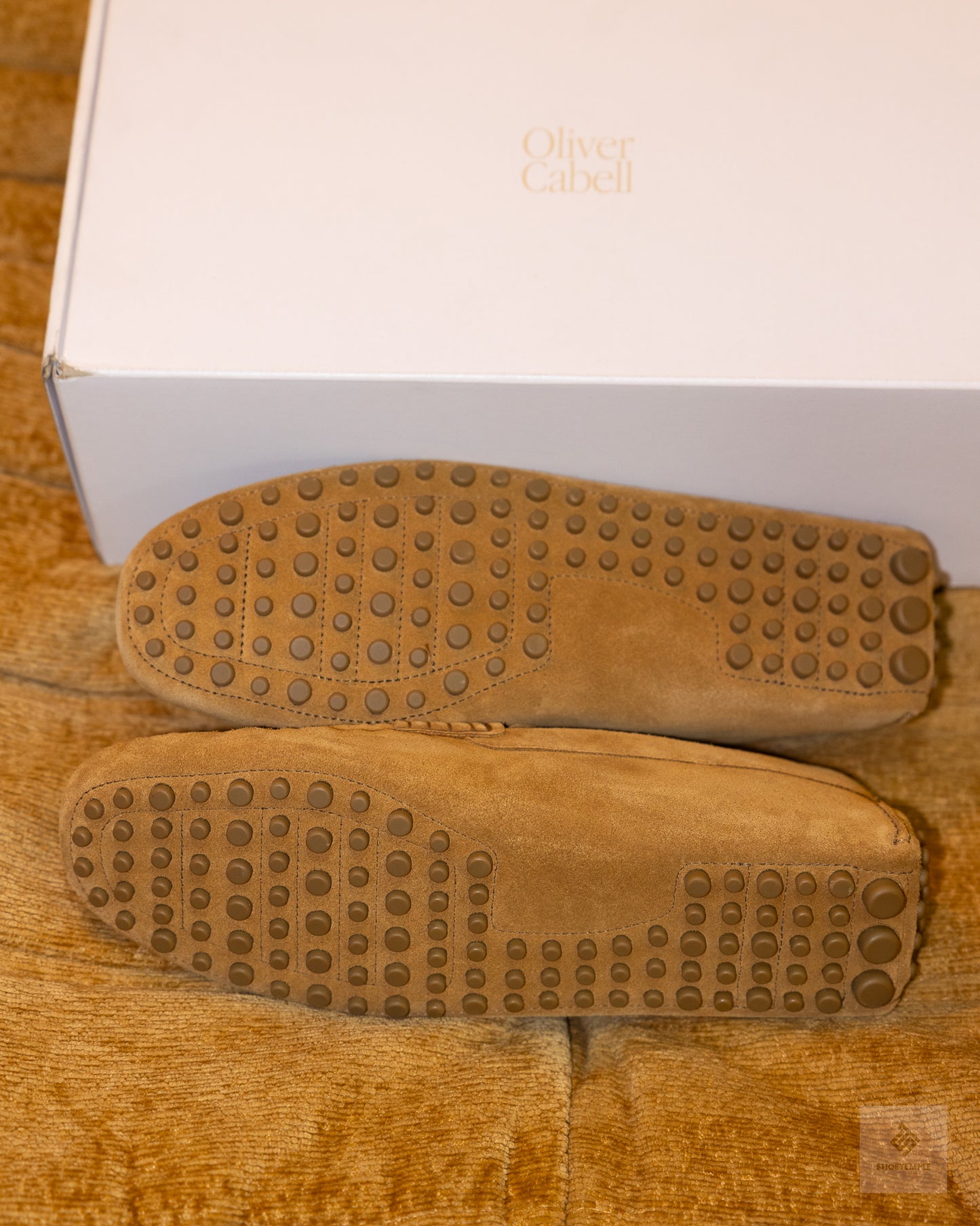 Oliver Cabell Driving Loafer in brown suede