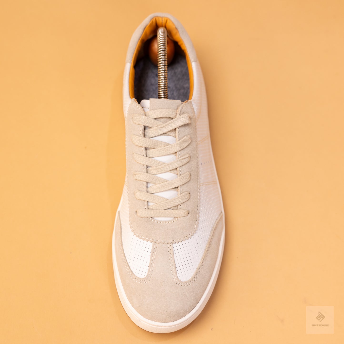 JOHNNIE-O TOPSPIN LEATHER SNEAKER - WHITE
