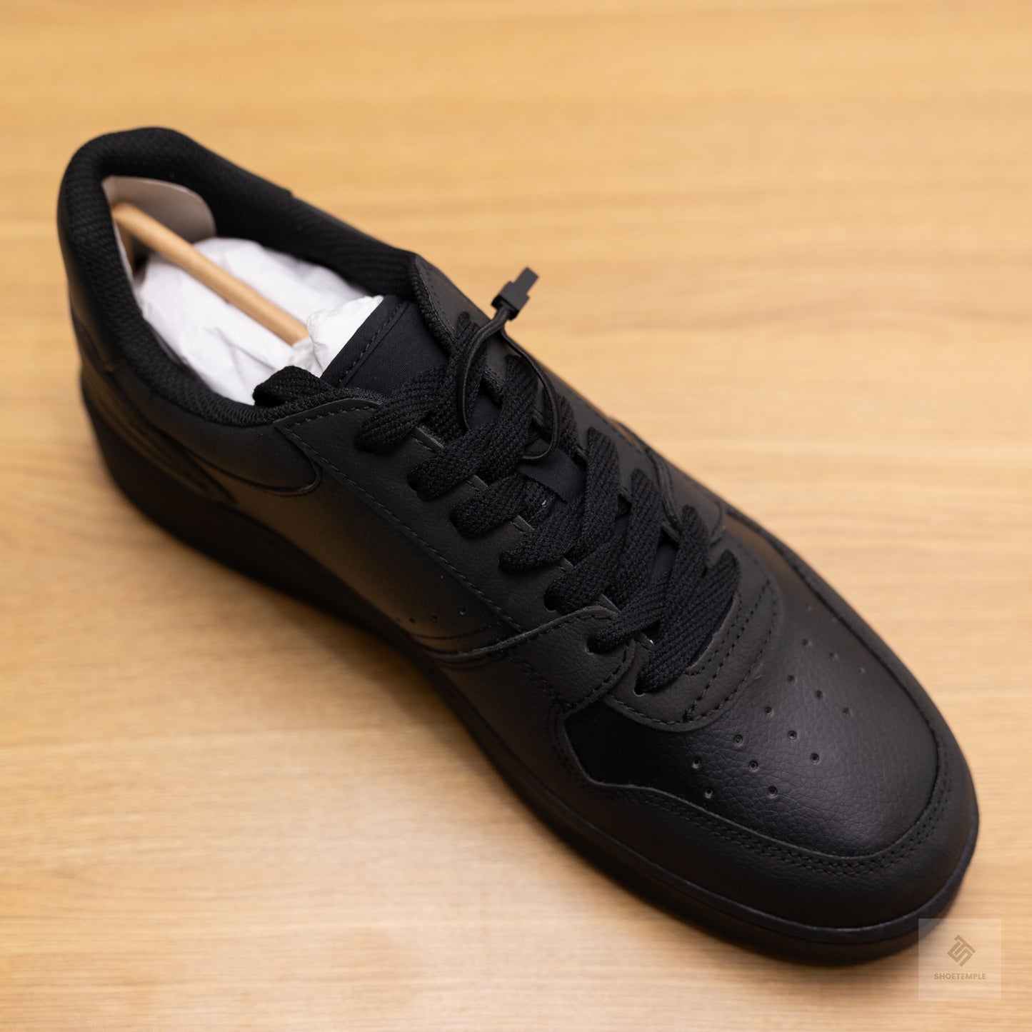 Zara All Black Leather Sneaker