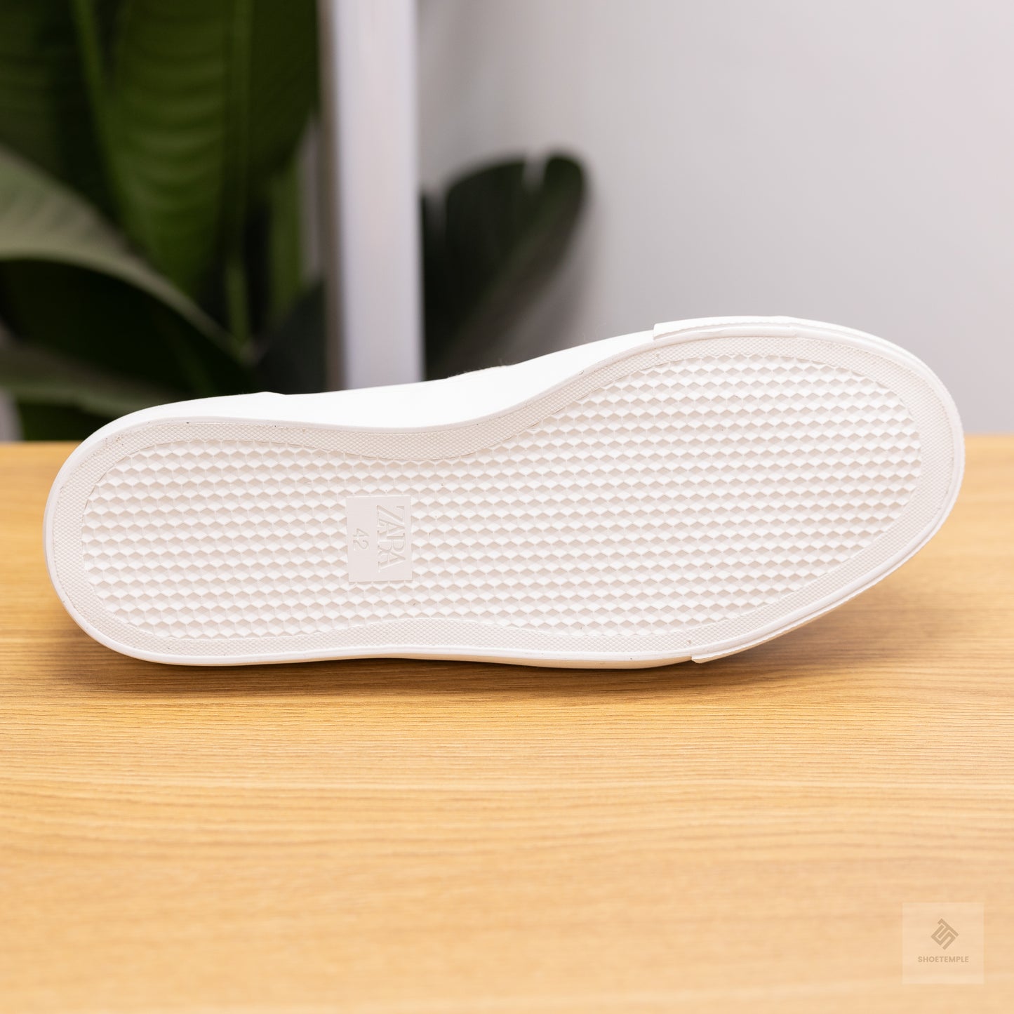 Zara All White Slip Ons