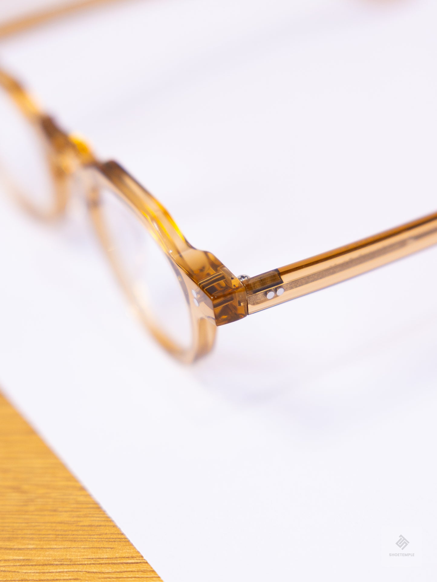 Anselmo Retro Gradient Glasses - Acetate Frame, Unisex Clear Lens Eyewear
