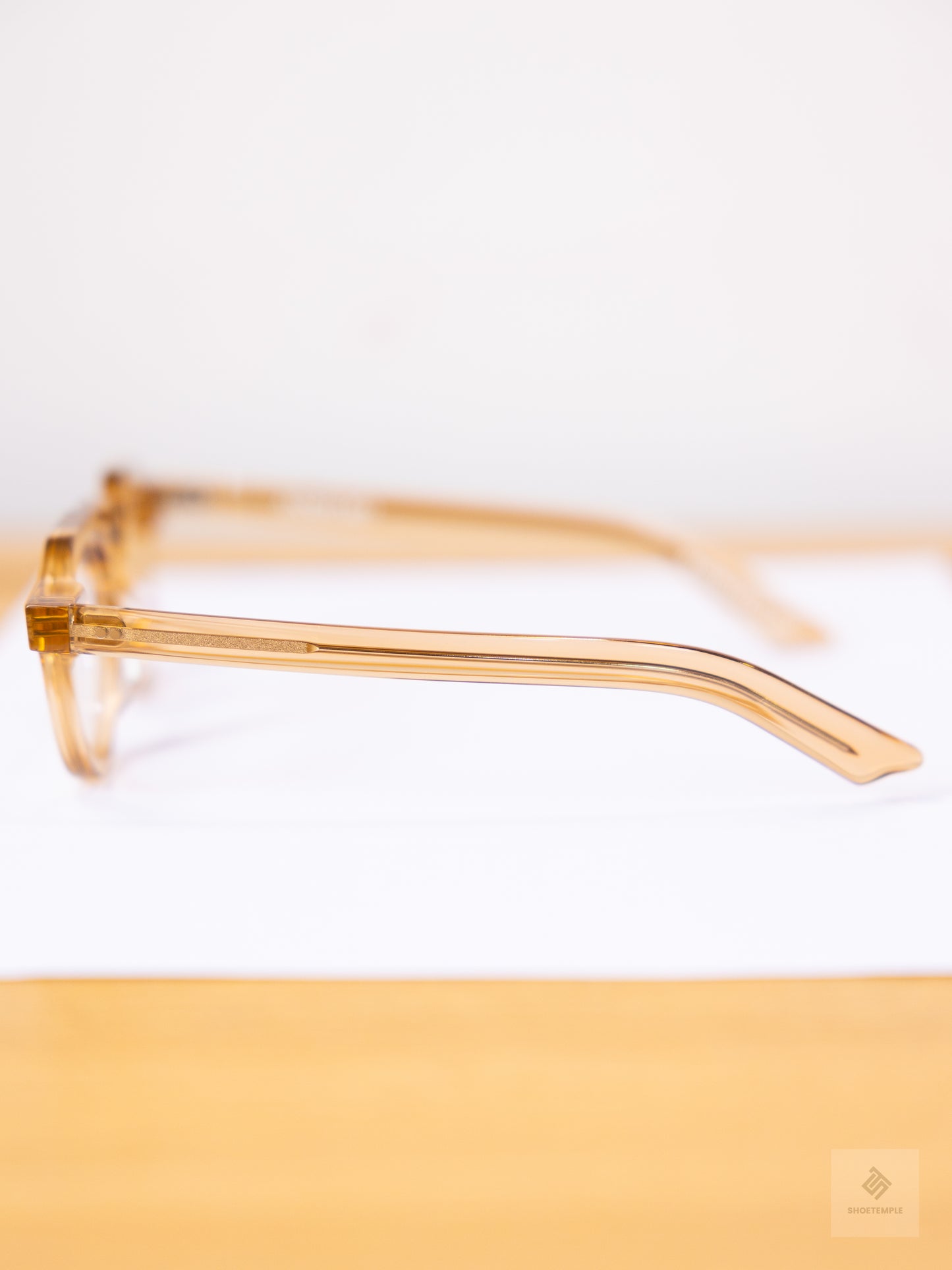 Anselmo Retro Gradient Glasses - Acetate Frame, Unisex Clear Lens Eyewear