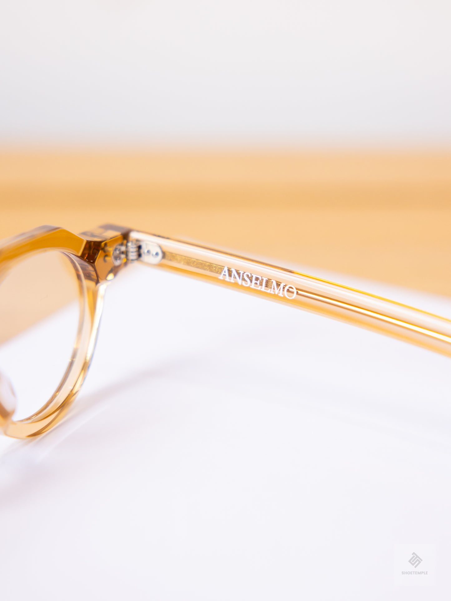 Anselmo Retro Gradient Glasses - Acetate Frame, Unisex Clear Lens Eyewear