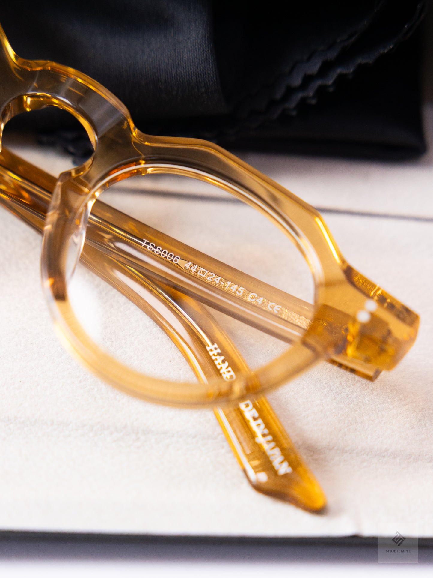 Anselmo Retro Gradient Glasses - Acetate Frame, Unisex Clear Lens Eyewear