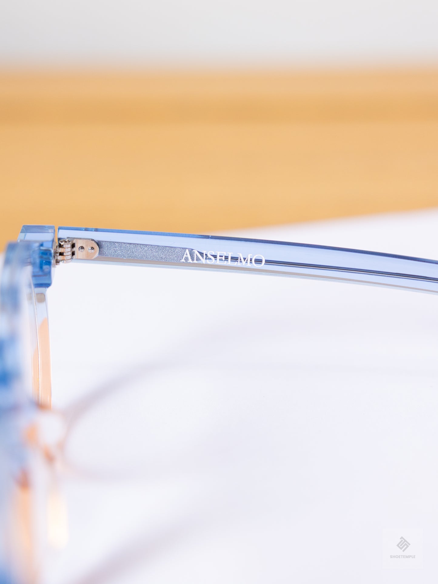 Anselmo Retro Gradient Glasses - Acetate Frame, Unisex Clear Lens Eyewear
