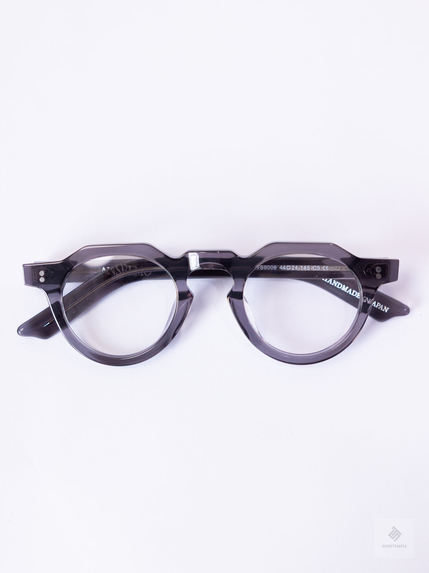 Anselmo Retro Gradient Glasses - Acetate Frame, Unisex Clear Lens Eyewear