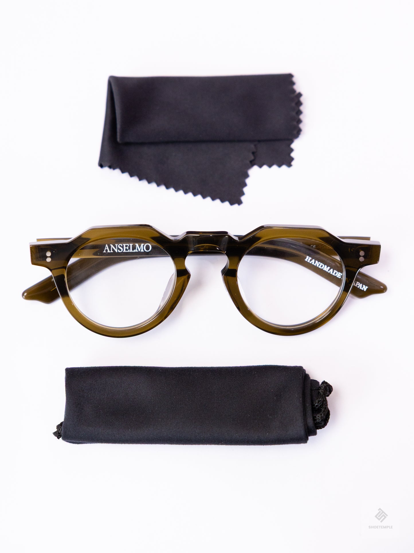 Anselmo Retro Gradient Glasses - Acetate Frame, Unisex Clear Lens Eyewear