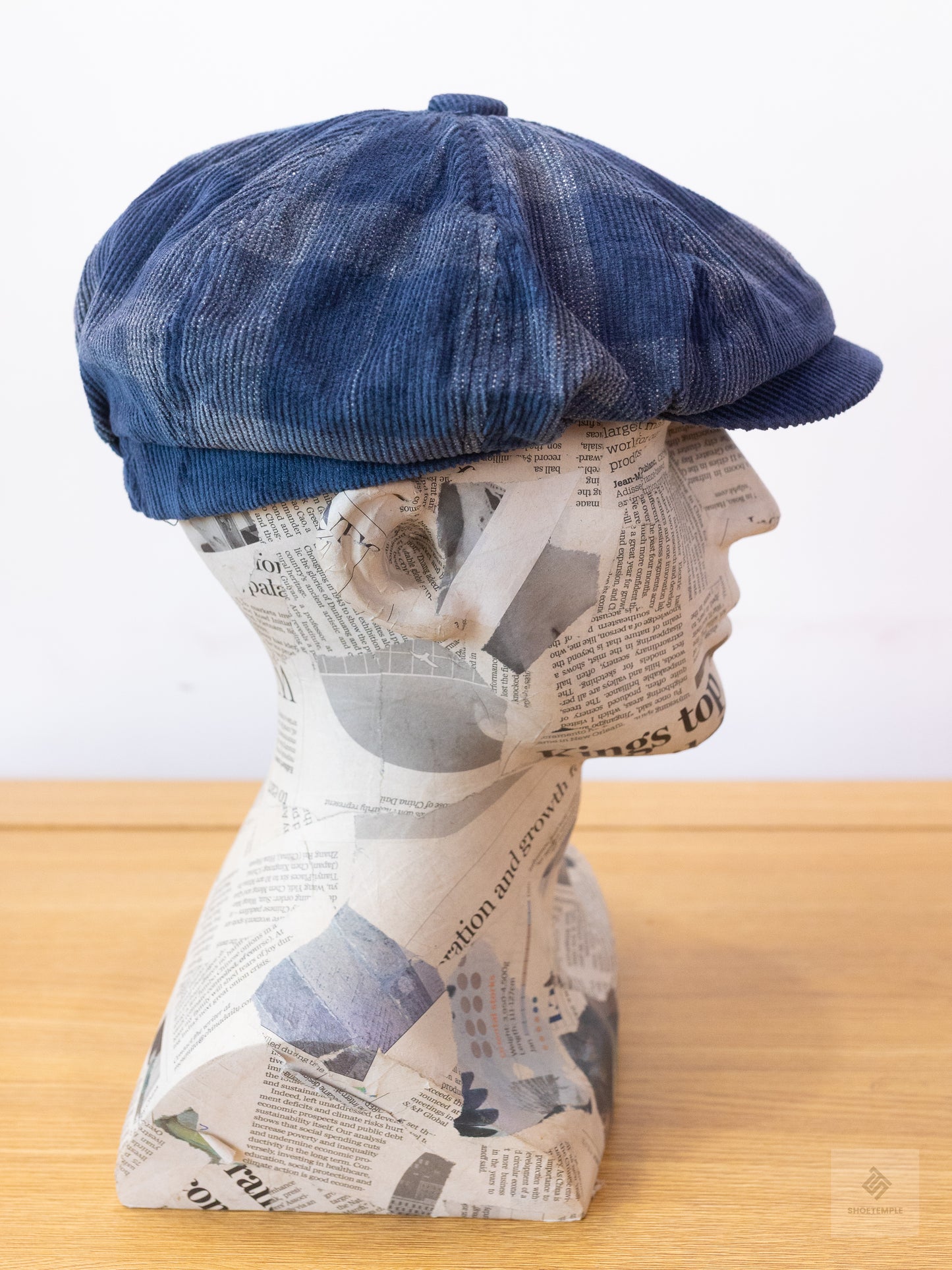 Newsboy Cap (Blue Checked)