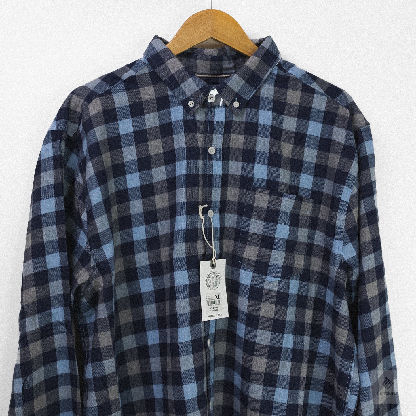 Rivers Long Sleeve Plaid Mens Shirt