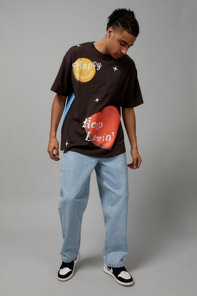 Oversized Smiley T Shirt