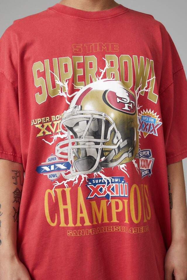 Oversized Nfl Superbowl T Shirt
