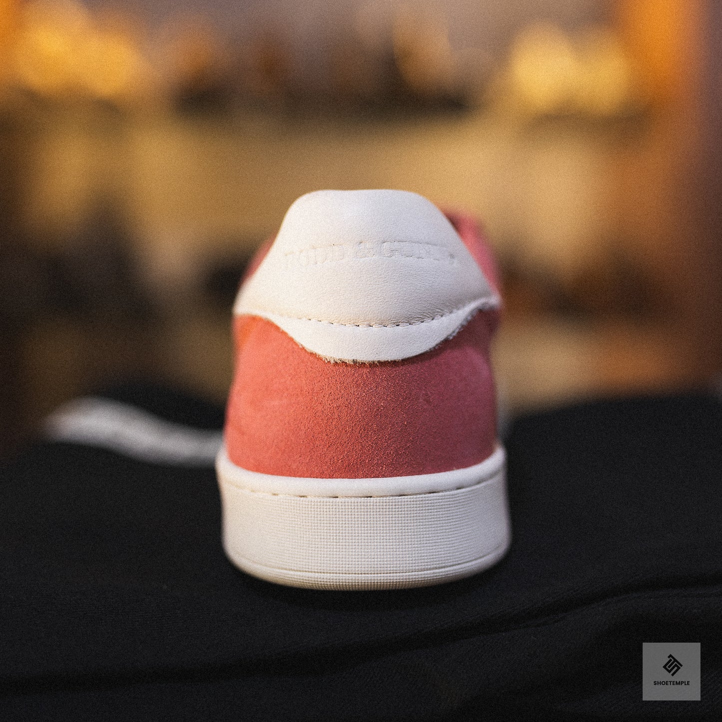 Rodd & Gunn Sussex Street Sneaker in salmon suede
