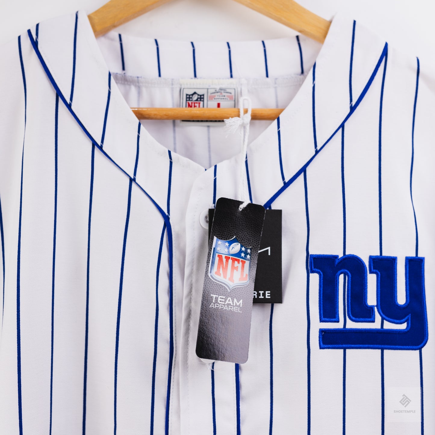 NFL Super Bowl Baseball Shirt - LCN NFL Pinstripe/NY