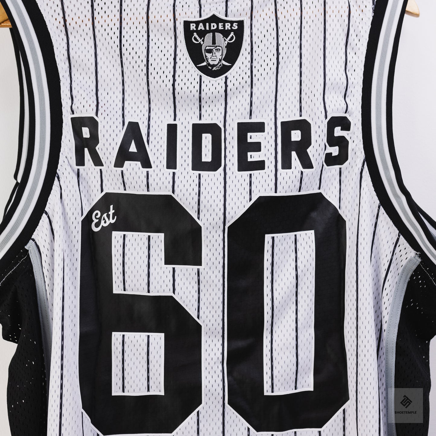 NFL Mesh Tank - LCN NFL Raiders Pinstripe White