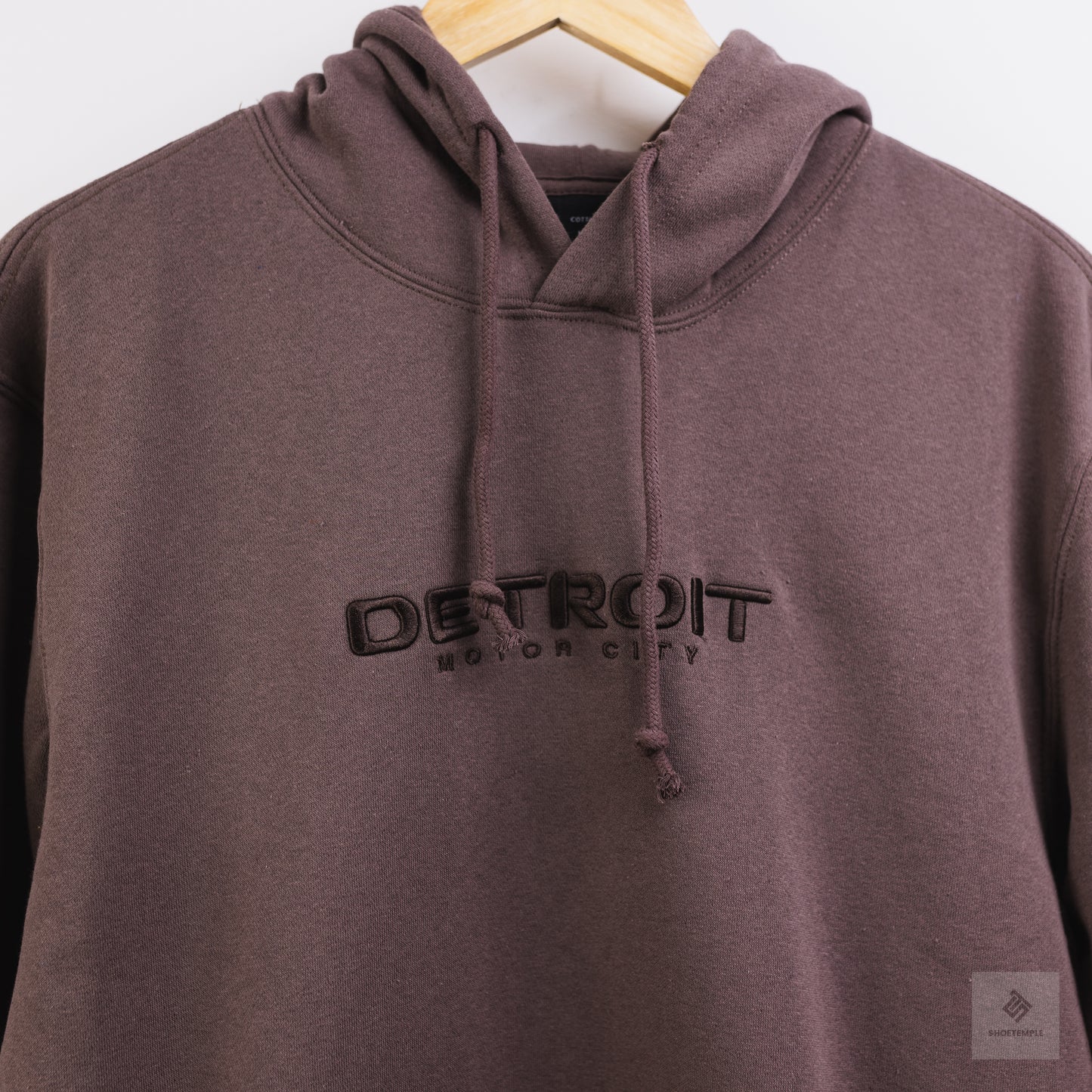 Graphic Fleece Pullover - Colour Washed Chocolate/ Motor City