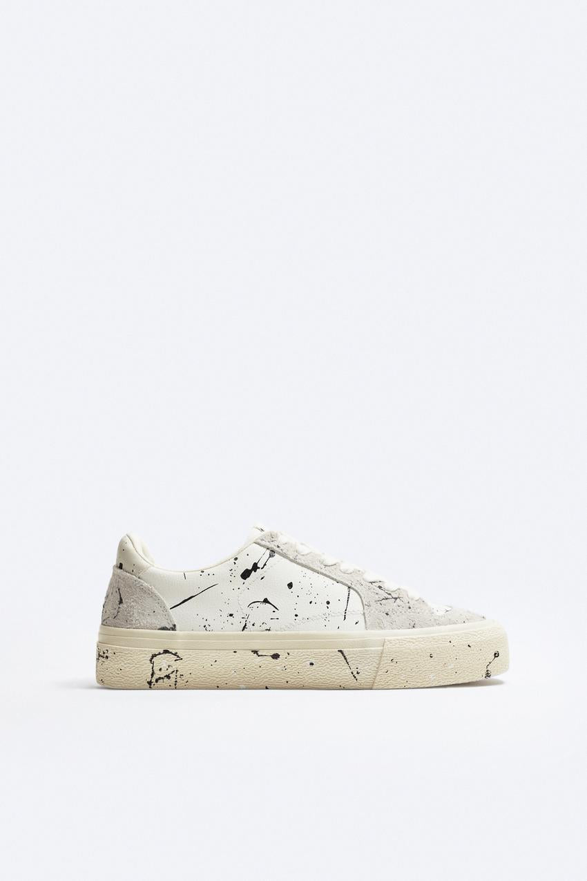 ZARA PAINT SPLATTER SNEAKERS