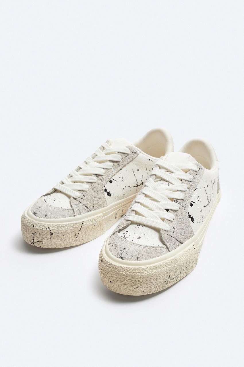 ZARA PAINT SPLATTER SNEAKERS