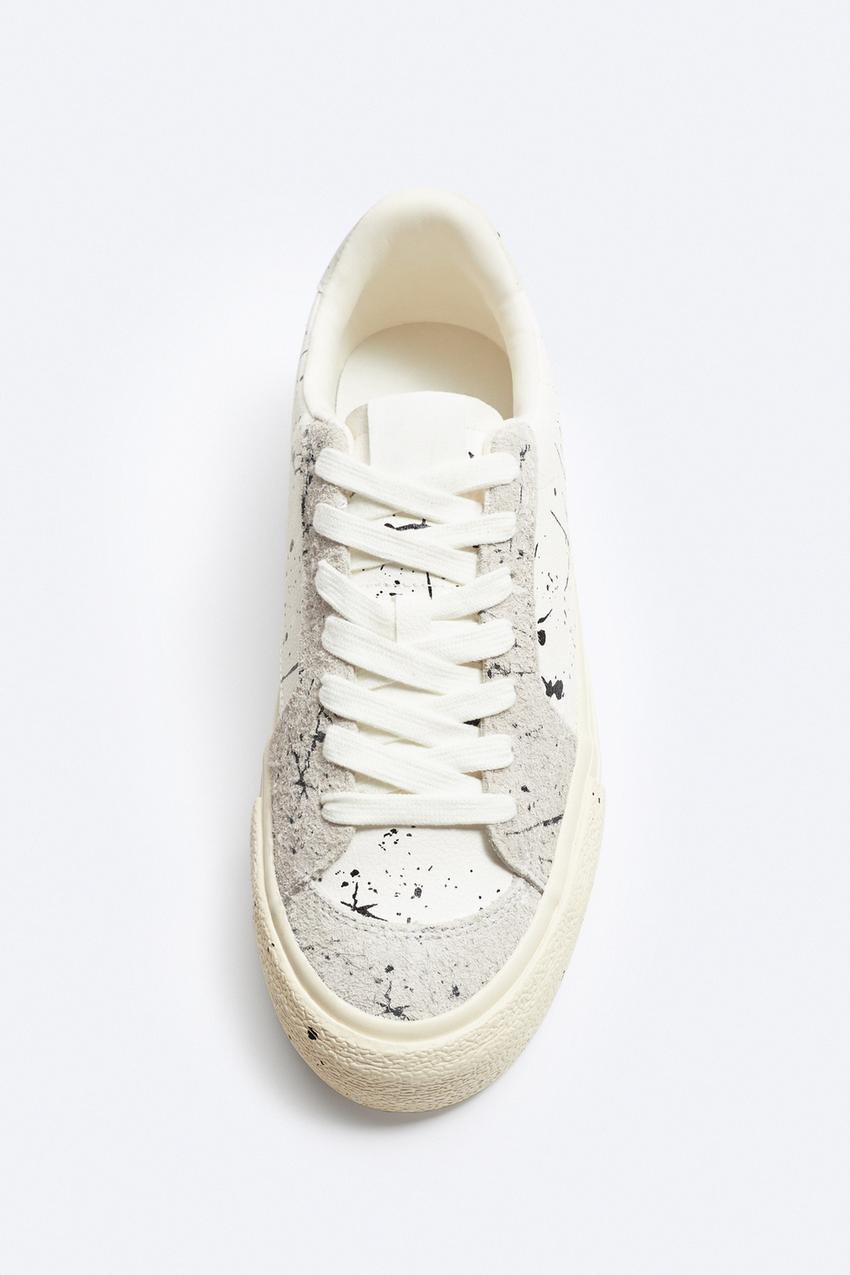 ZARA PAINT SPLATTER SNEAKERS