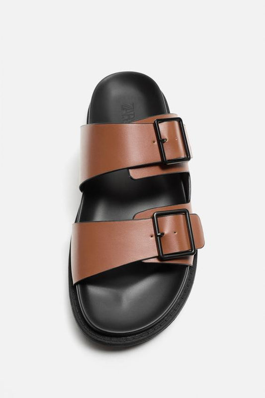 Zara DOUBLE STRAP SANDALS