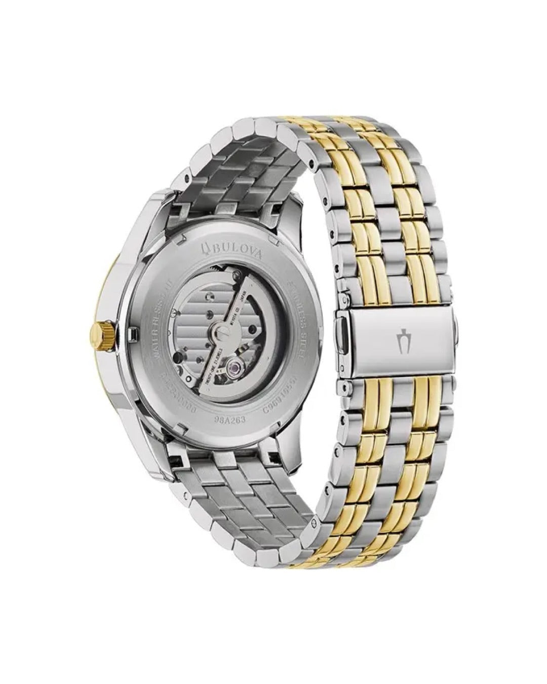 Bulova 98A263 Automatic Two Tone Bracelet Watch 44mm