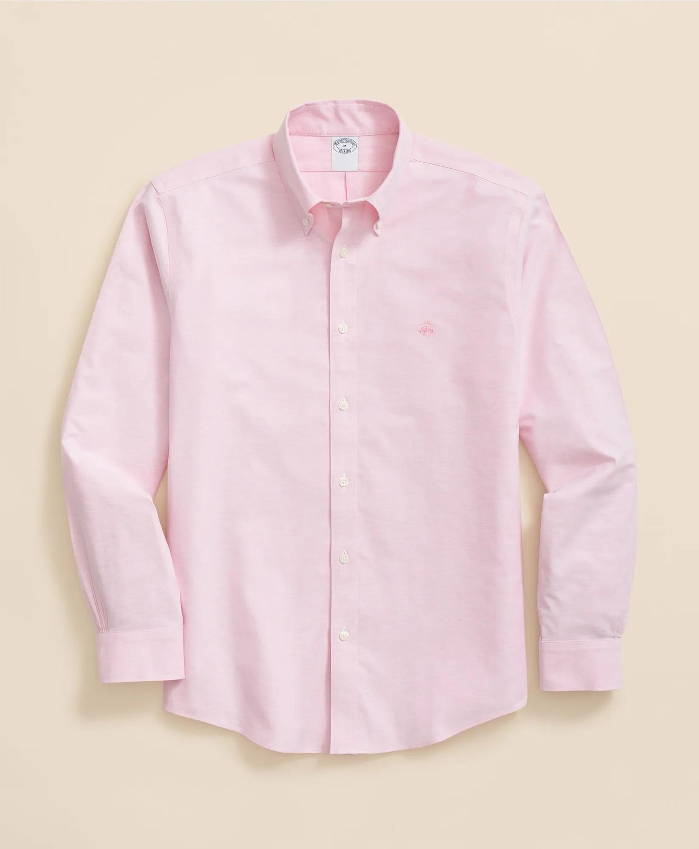 Brooks Brothers Stretch Cotton Non-Iron Oxford Polo Button Down Collar, Shirt