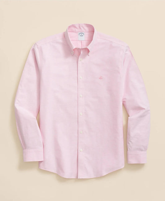 Brooks Brothers Stretch Cotton Non-Iron Oxford Polo Button Down Collar, Shirt