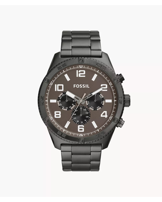 Fossil Brox Multifunction Smoke Stainless Steel Watch