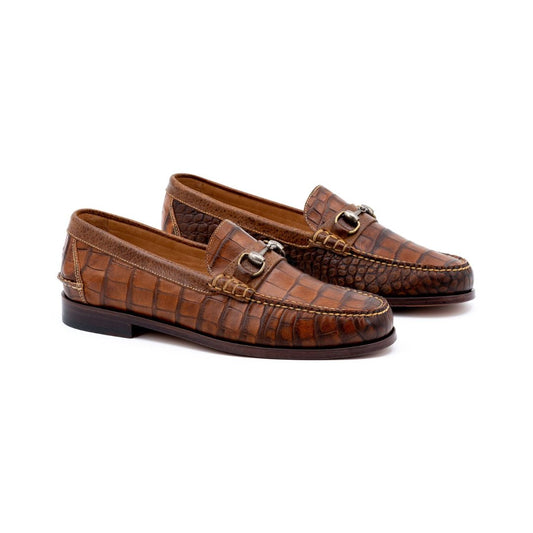 Martin Dingman All American Alligator Grain Horse Bit Loafer